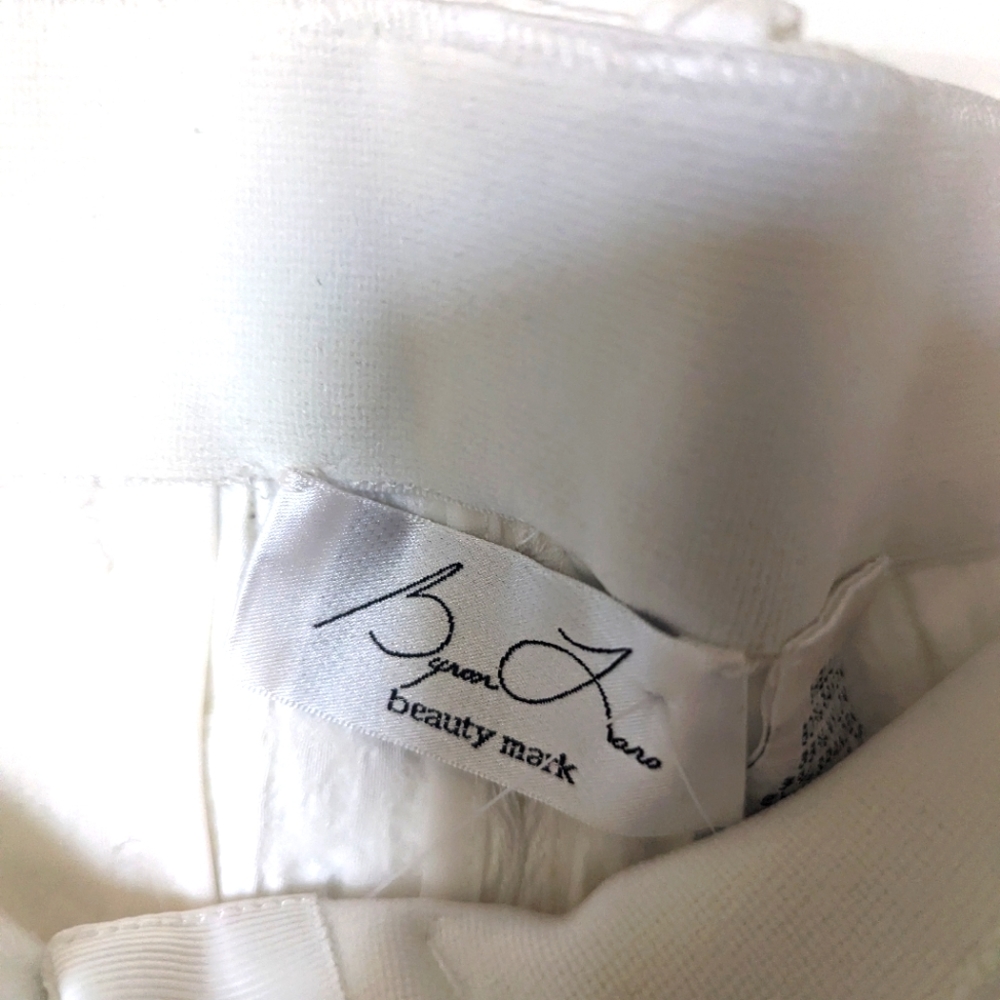 Byron Lars white skinny stretch pants size 8